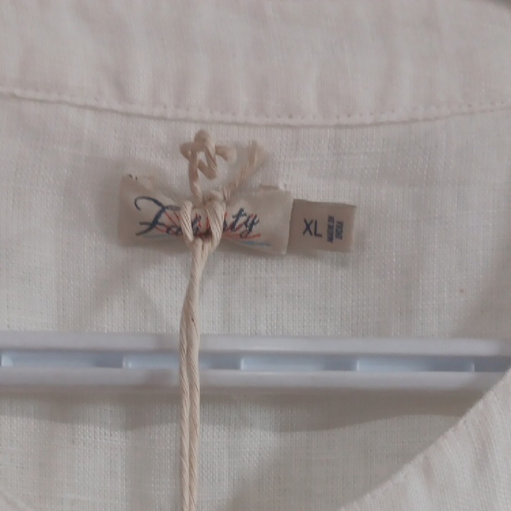 Lightweight White Button-Front Linen Dress - Picture 9 of 12
